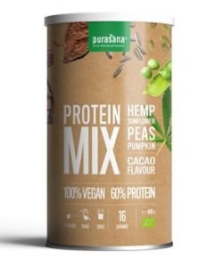 Vegan Protéines - riz,pois,tournesol, chanve, potiron - cacao & Chocolat BIO, 400 g